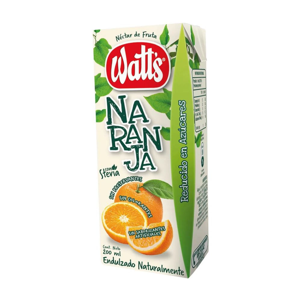 Néctar sabor naranja cajita