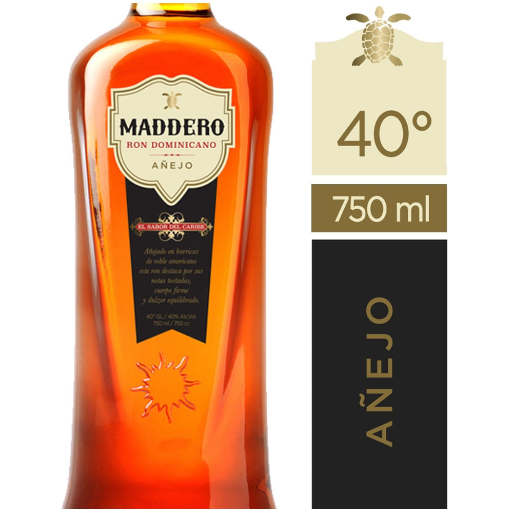 Ron añejo 40° botella