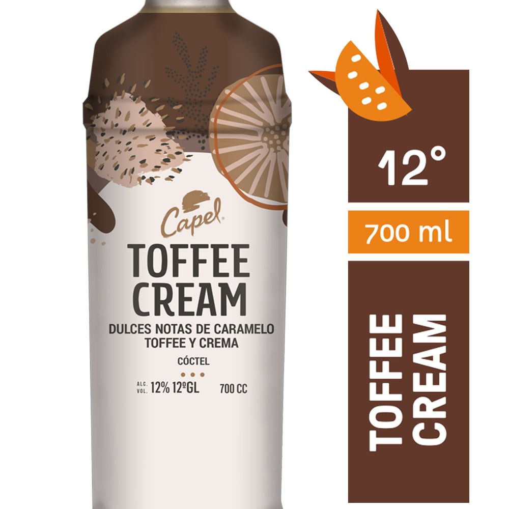 Cóctel toffee cream 12° botella