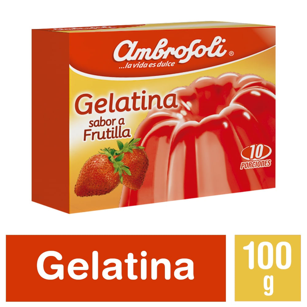Gelatina frutilla