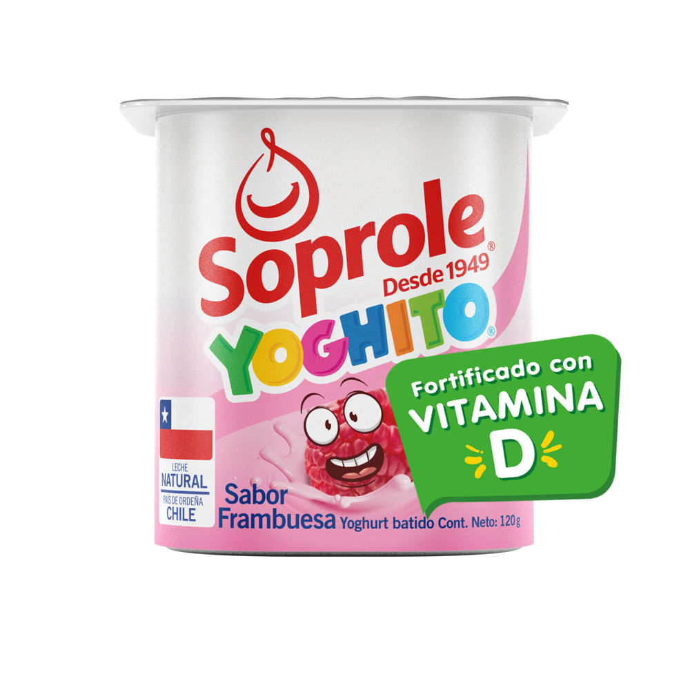Yoghurt batido yoghito sabor frambuesa pote