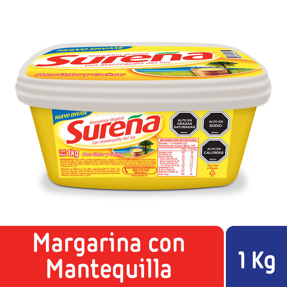 Margarina con mantequilla pote