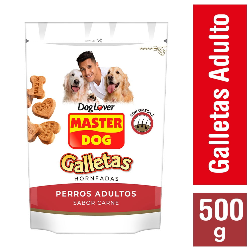 Galletas perro adulto master dog carne doypack