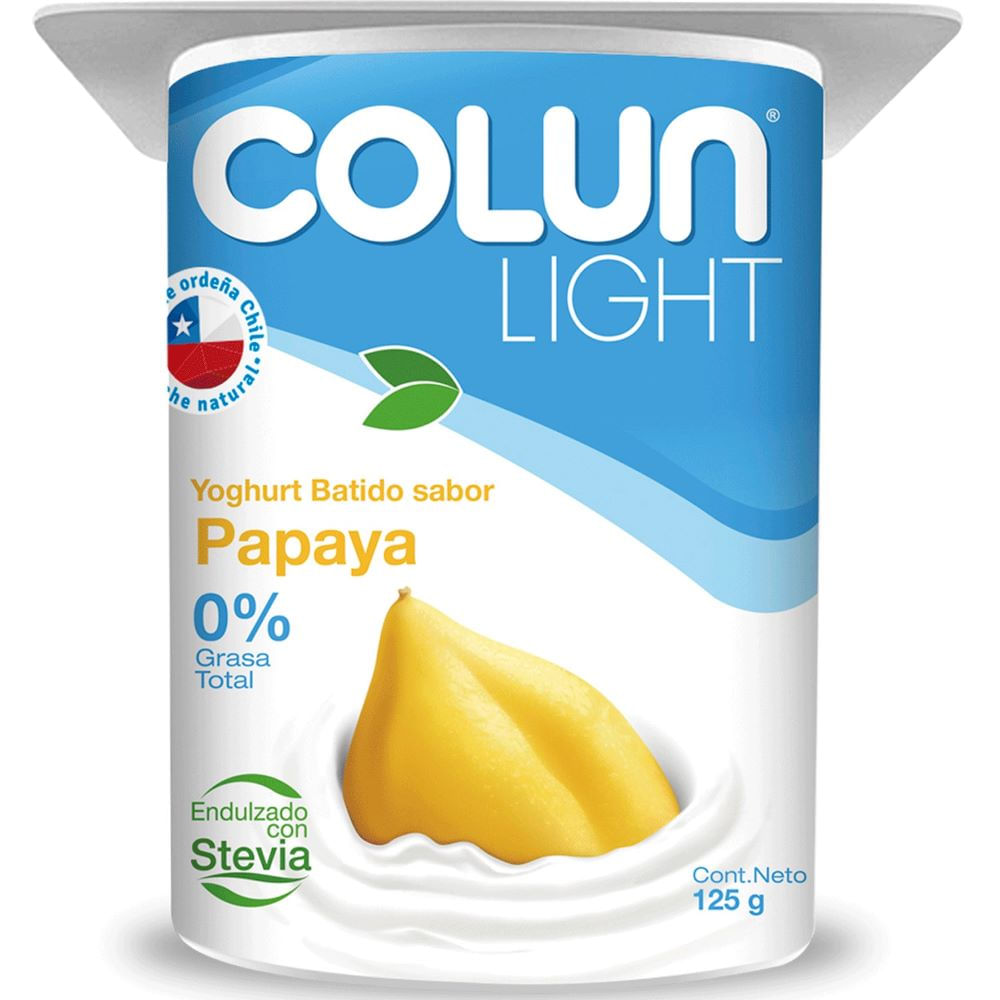 Yoghurt light papaya