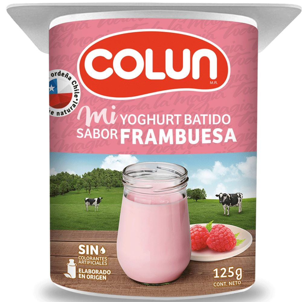 Yoghurt batido frambuesa