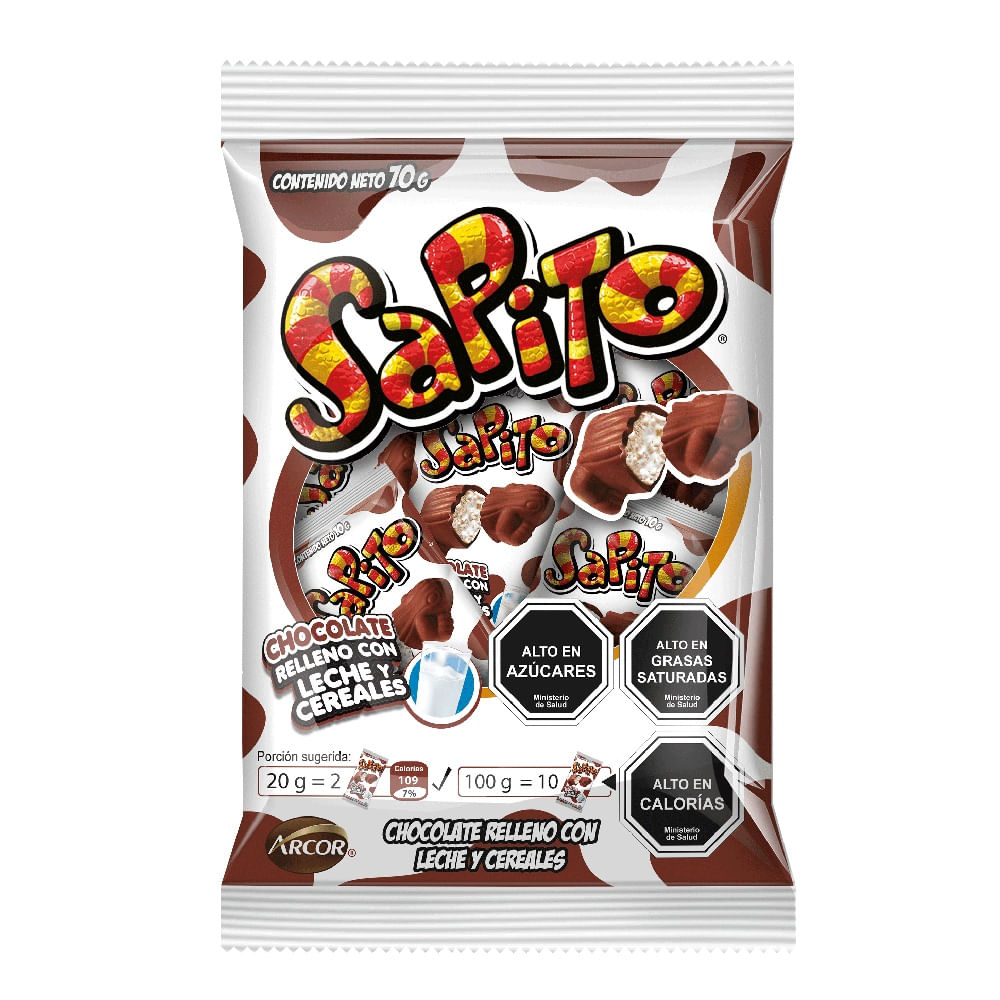 Chocolate relleno leche y cereal 7 un de 10 g