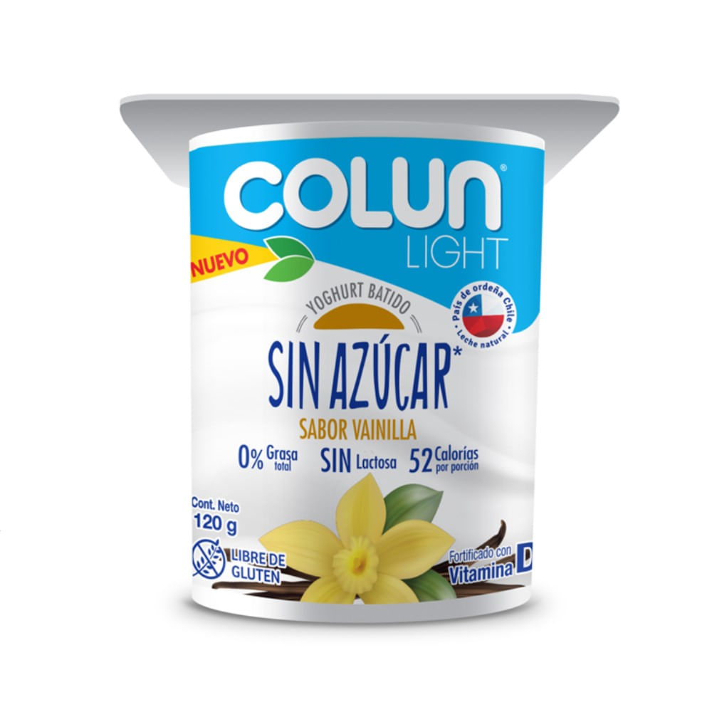 Yoghurt light sin azúcar vainilla